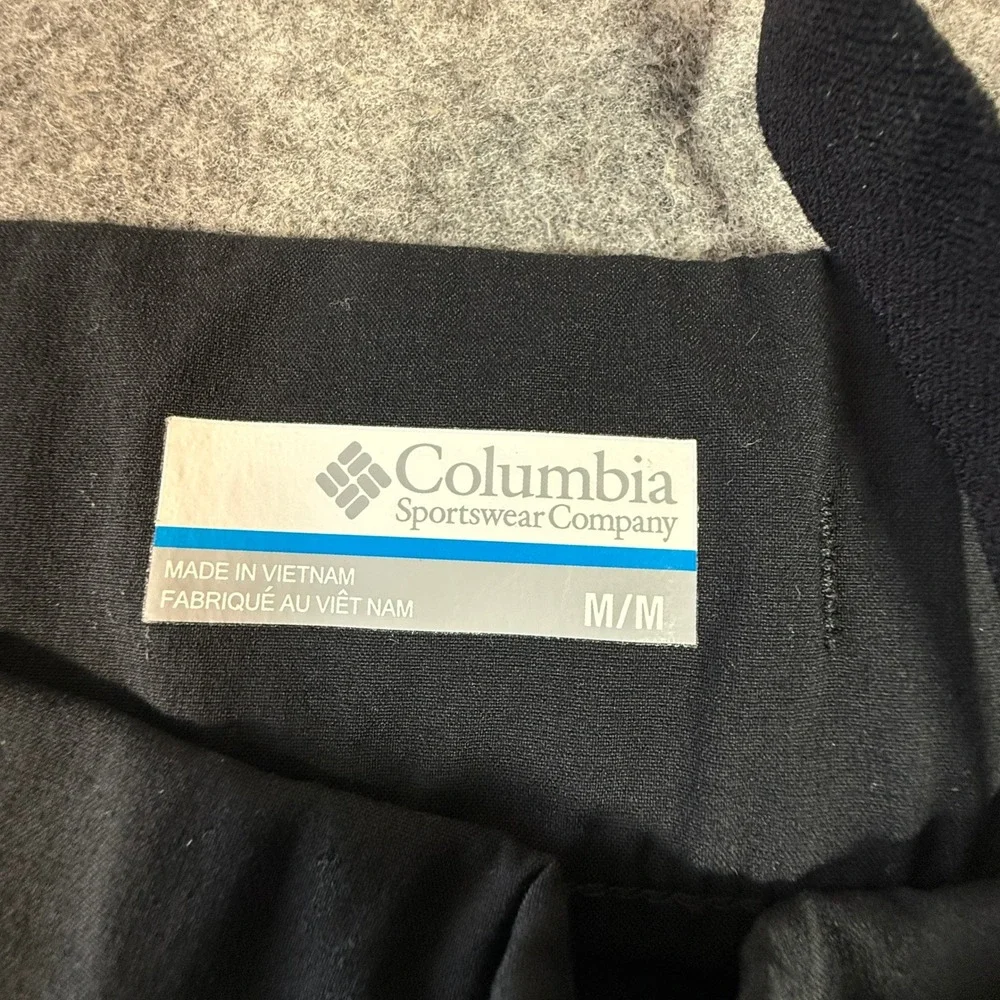 Columbia Cargo Pants Womens Medium Black Tapered Leg Hiking Outdoor Drawstring